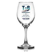 Thumbnail for North American T-6G Texan - Original + Name - Wine Glass