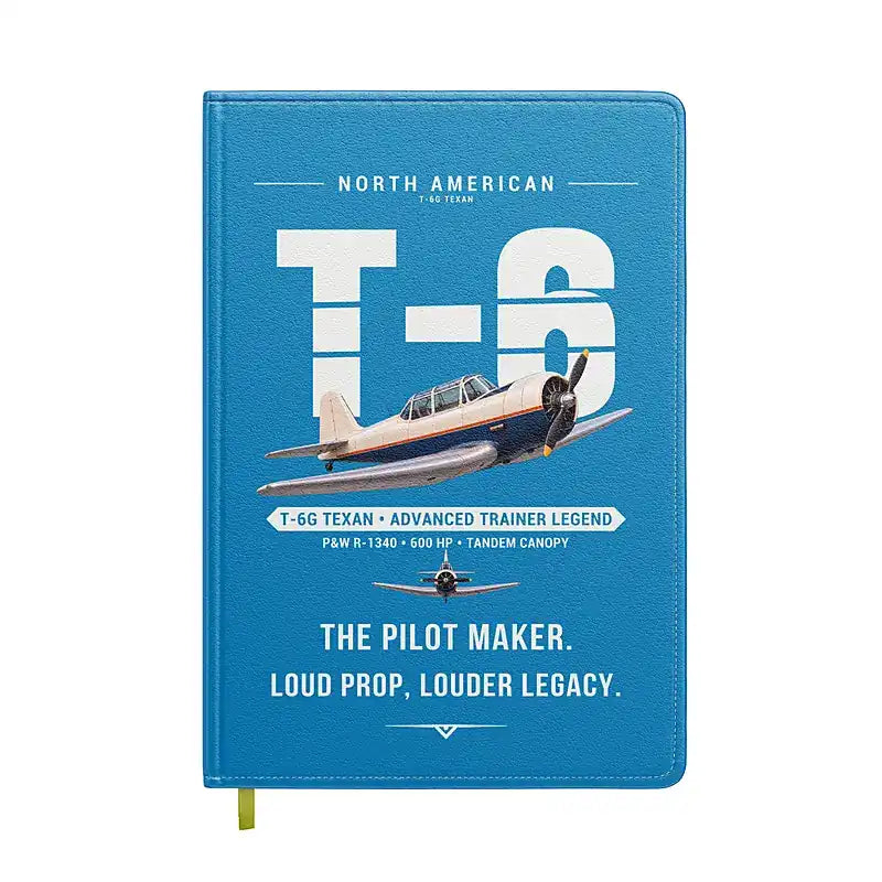 North American T-6G Texan - Original - Notebook - Turquoise