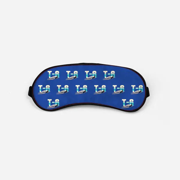 North American T-6G Texan - Original Pattern - Sleep Mask - Blue