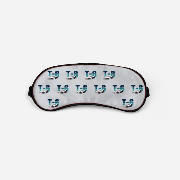 North American T-6G Texan - Original Pattern - Sleep Mask - Light Gray