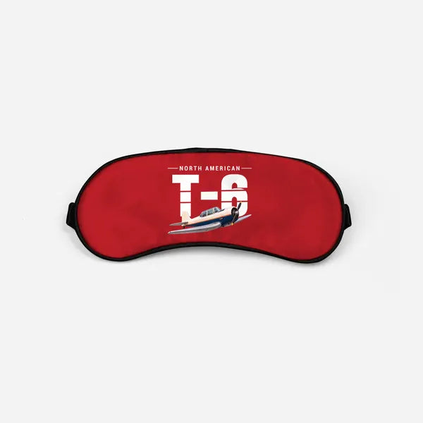 North American T-6G Texan - Original - Sleep Mask - Red