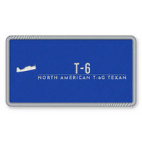 Thumbnail for North American T-6G Texan Patches - Rectangle - Royal White