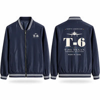 Thumbnail for North American T-6G Texan Stylish Jackets - Baseball Collar - Heritage - Navy Blue
