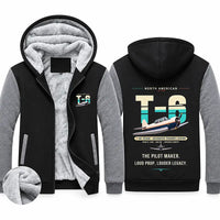 Thumbnail for North American T-6G Texan Zipped Sweatshirts - Original - Black & Gray