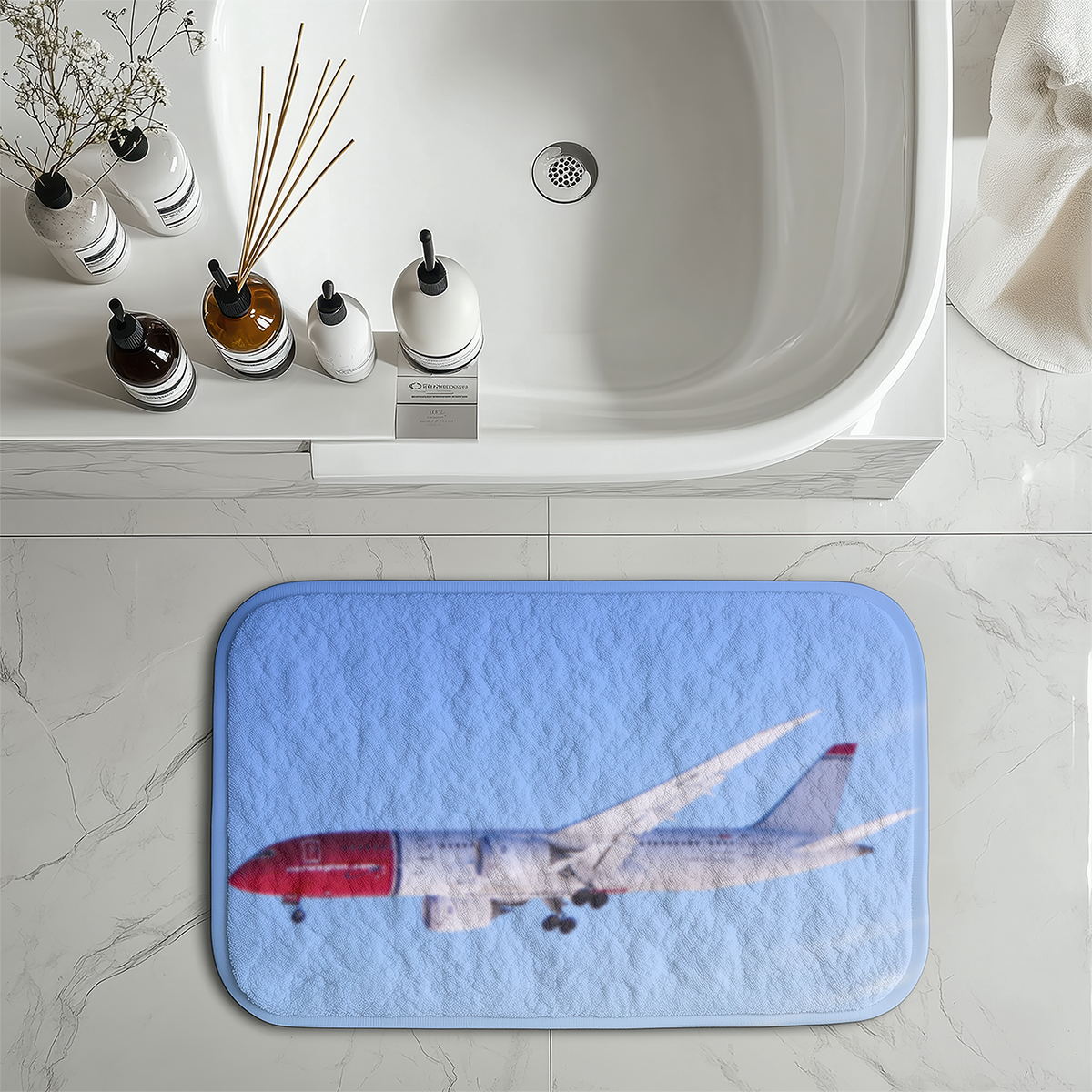 Norwegian Boeing 787 Designed Bath Mats