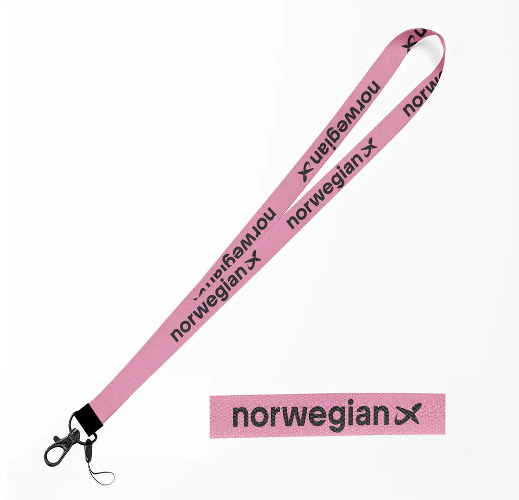 Norwegian Airlines lanyard - pink
