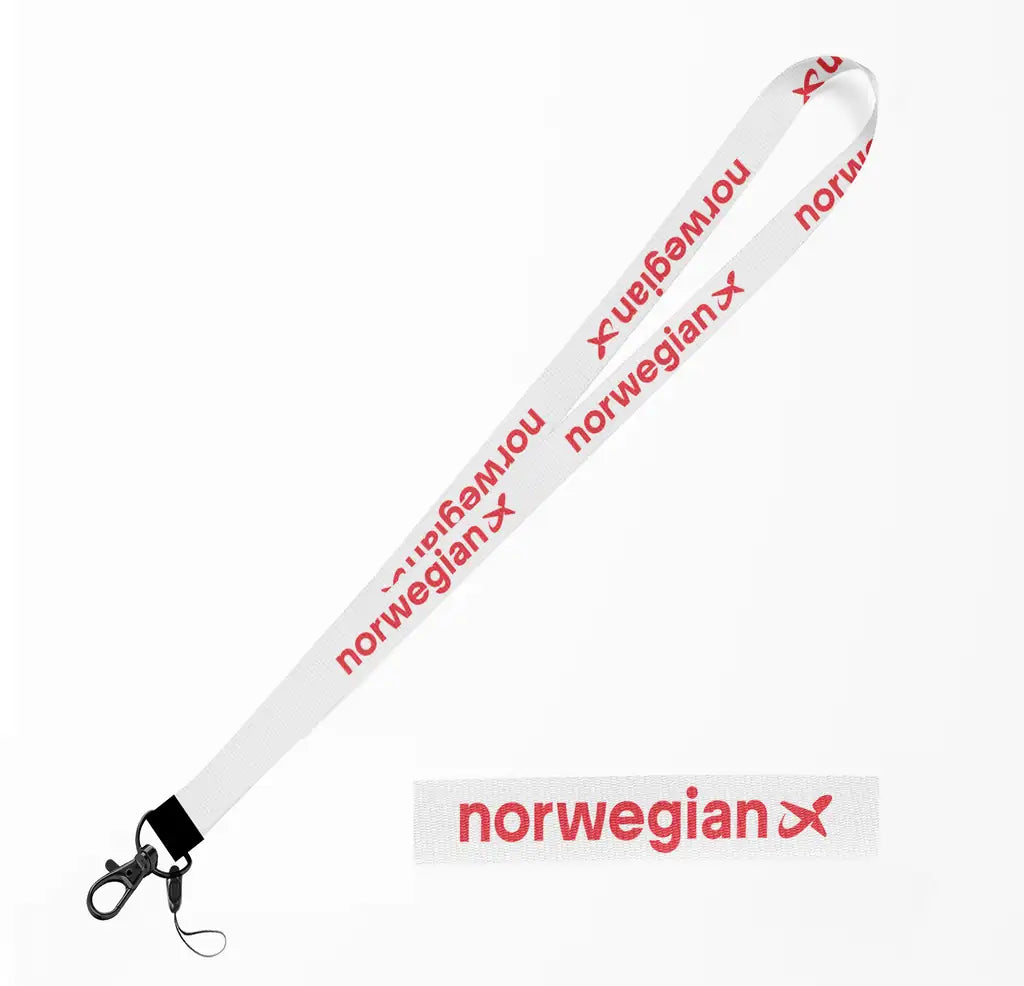 Norwegian Airlines lanyard - white