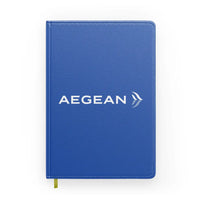 Thumbnail for Aegean Airlines design on blue notebook