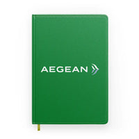 Thumbnail for Aegean Airlines design on green notebook