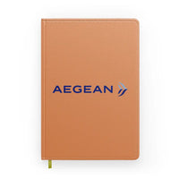 Thumbnail for Aegean Airlines design on orange notebook