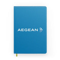 Thumbnail for Aegean Airlines design on turquoise notebook