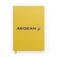 Thumbnail for Aegean Airlines design on yellow notebook