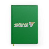 Thumbnail for Oman Airlines design on green notebook