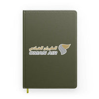 Thumbnail for Oman Airlines design on green army notebook