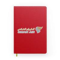 Thumbnail for Oman Airlines design on red notebook