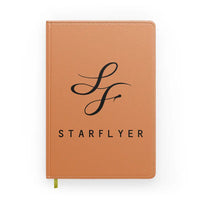 Thumbnail for StarFlyer Airlines design on orange notebook