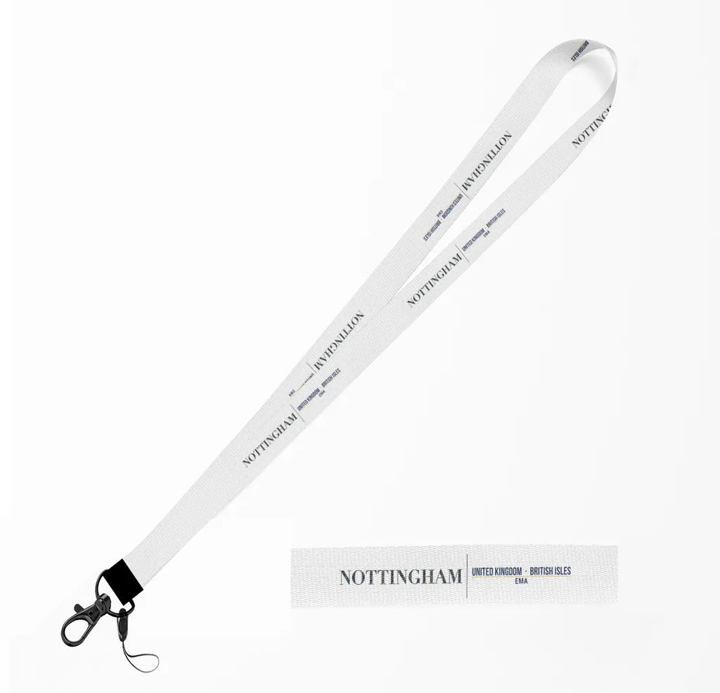 Nottingham City Series lanyard - white