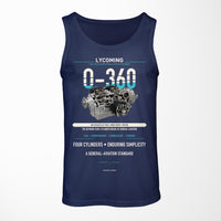 Thumbnail for O-360 design on dark blue tank top