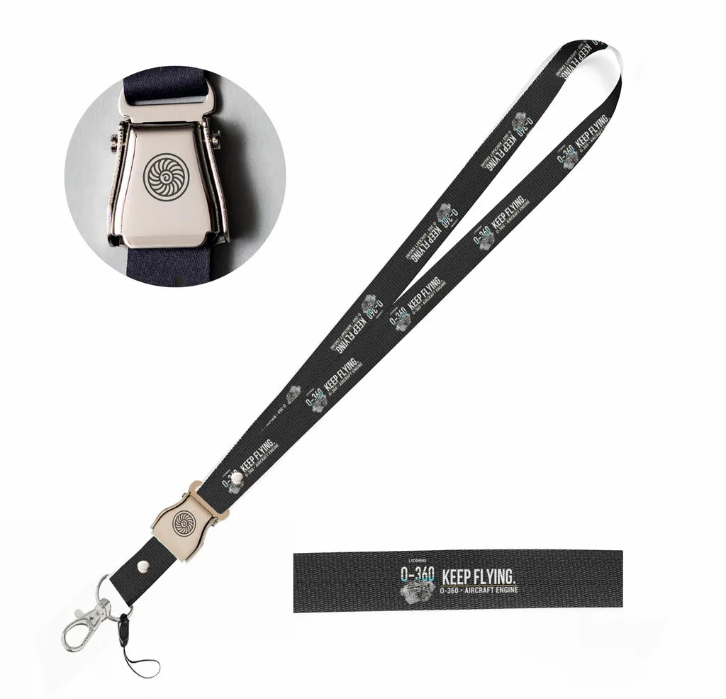 O-360 seat belt lanyard - black