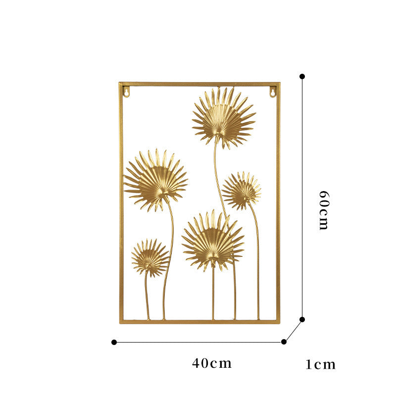 Golden luxuriant leaves Wall Decoration/Hanging: For Living Room