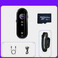Thumbnail for HD Pocket Action Camera with WiFi, Anti-Shake, Waterproof Case for Helmet/Bicycle With 16GB card