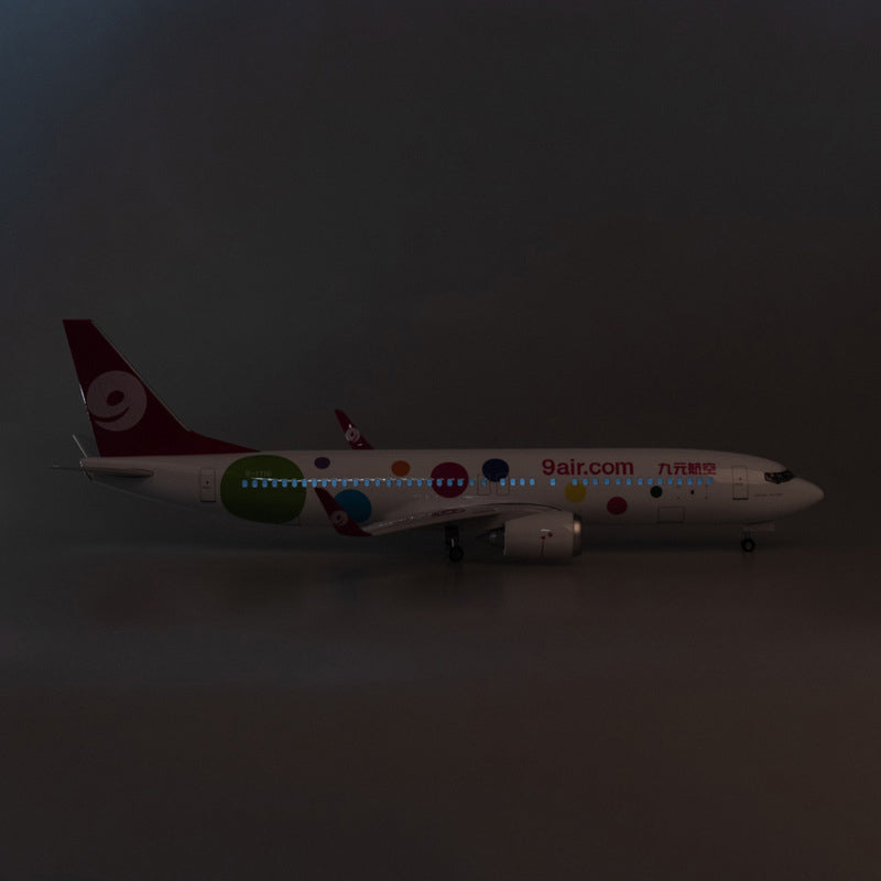 9air Boeing 737-800 (Special Edition 47CM) Airplane Model