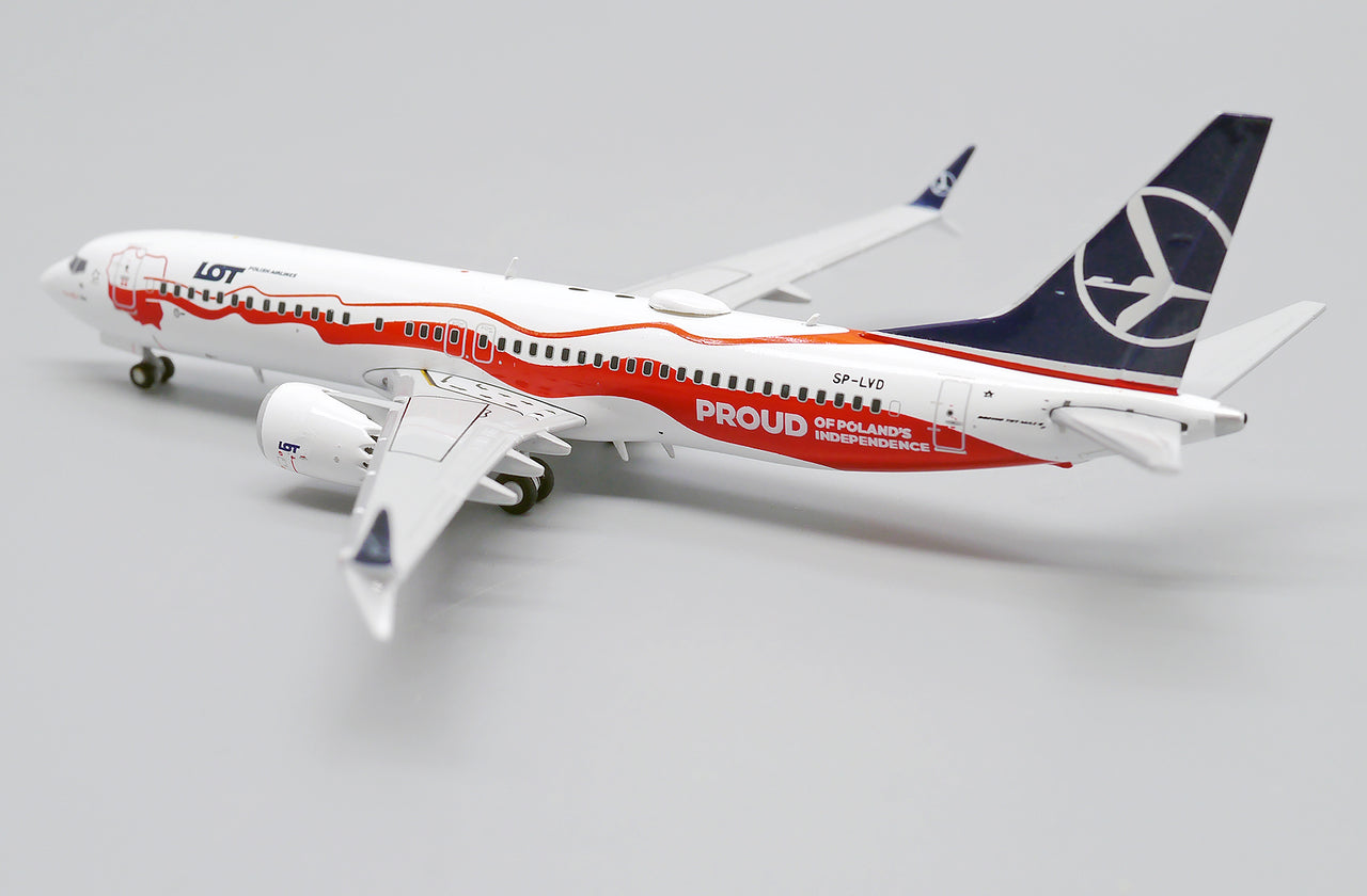 LOT Airlines "StarAlliance" Boeing 737 B737-8MAX LH4200 Airplane Model (1/400 Scale)