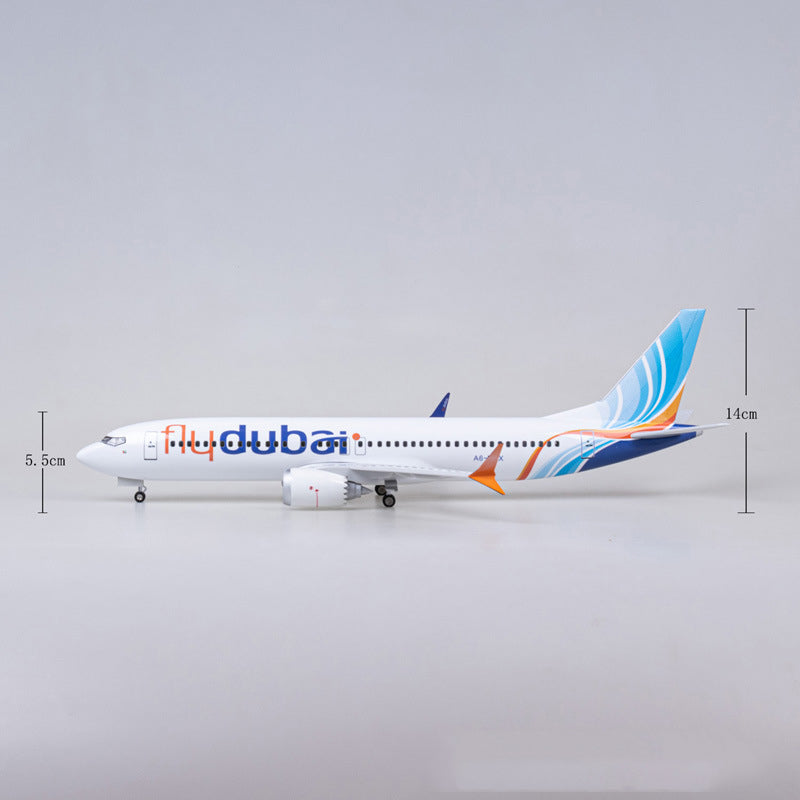 Fly Dubai Airline Boeing 737 MAX (Special Edition 47CM) Airplane Model