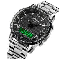 Thumbnail for Multifunctional Trendy Electronic Watch Three Time Outdoor Sports Watch