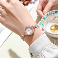 Thumbnail for Mermaid Chain Light Luxury Diamond Bracelet Ladies Fashion Quartz Watches