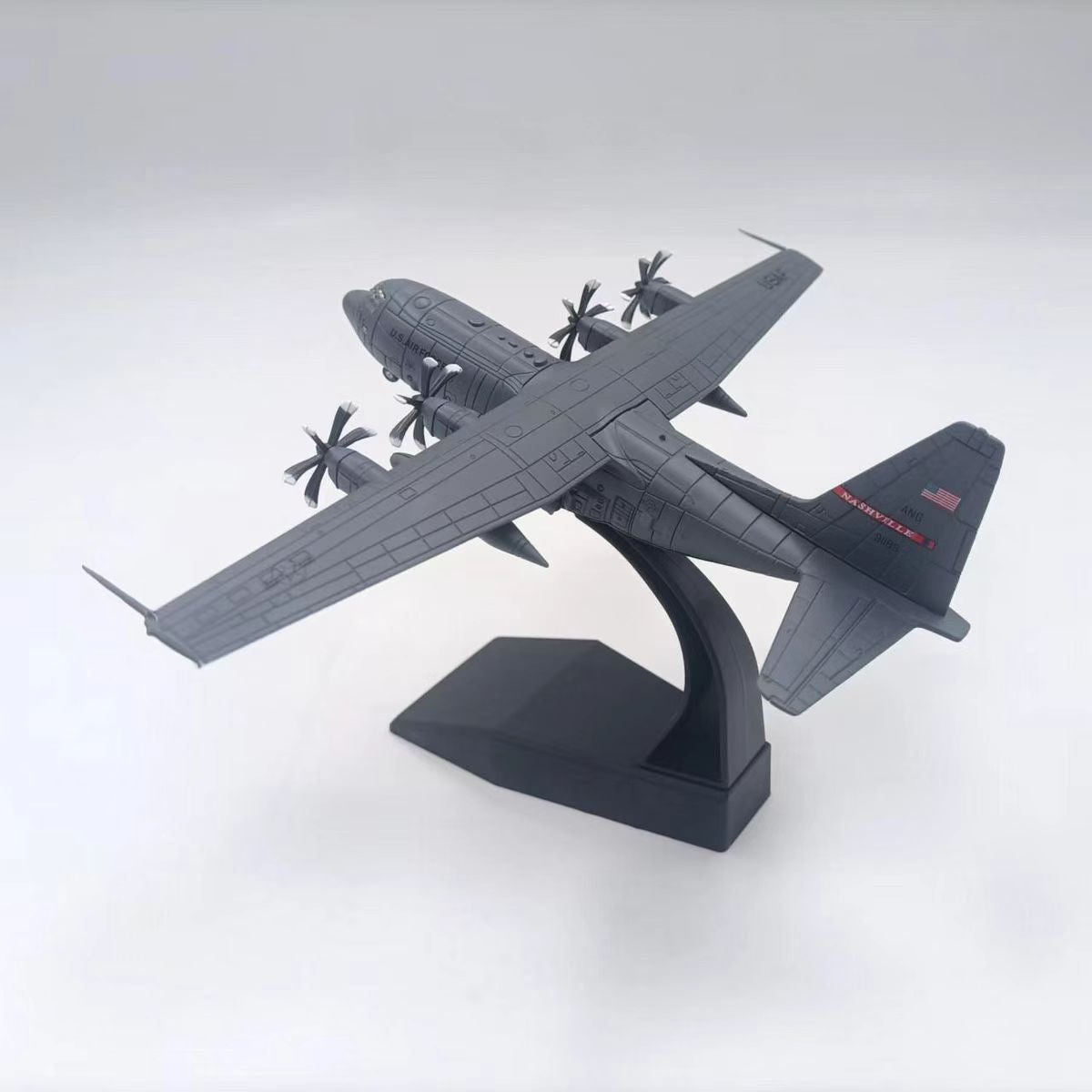 US Air Force C-130J Super Hercules Transport Aircraft Airplane Model Scale 1:200