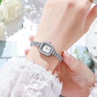 Thumbnail for Fashion Rhinestone Women Watch Square Dial Ladies Quartz Watches Bracelet Band Wristwatches