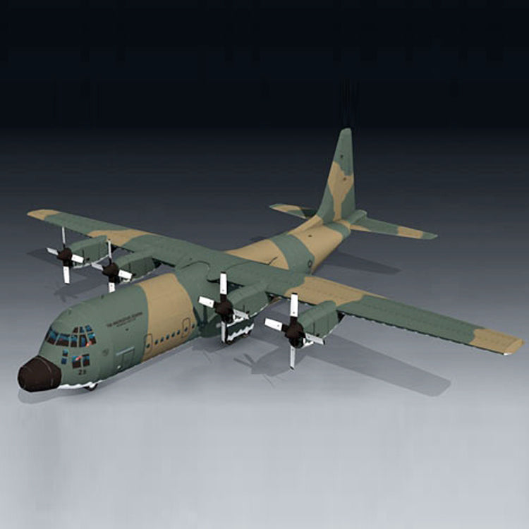 Hercules TNI fighter Papercraft 3D Paper Model Stereo Handmade Drawings