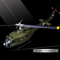 Thumbnail for 1/48 US Army Bell UH-1H Huey Utility Helicopter Iroquois Finished Alloy Military Aircraft Model