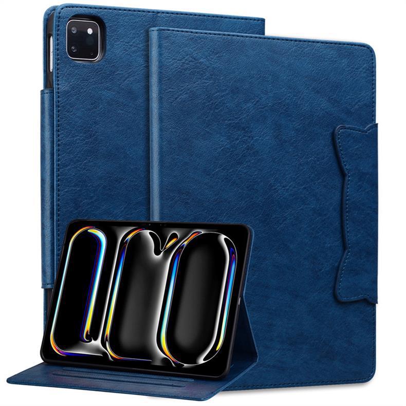Folio Cover for iPad  with PU Leather & Soft TPU Back (Business Style)
