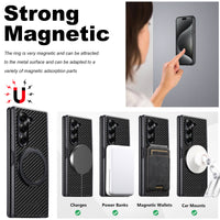 Thumbnail for Carbon Fiber Magnetic Ring Bracket Case for Samsung Galaxy Z Fold 7/6/5