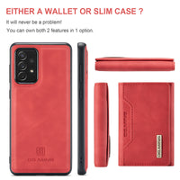 Thumbnail for 2 In 1 Magnetic Leather Case For Samsung A72/A52 Wallet Card Holder Pocket Cove