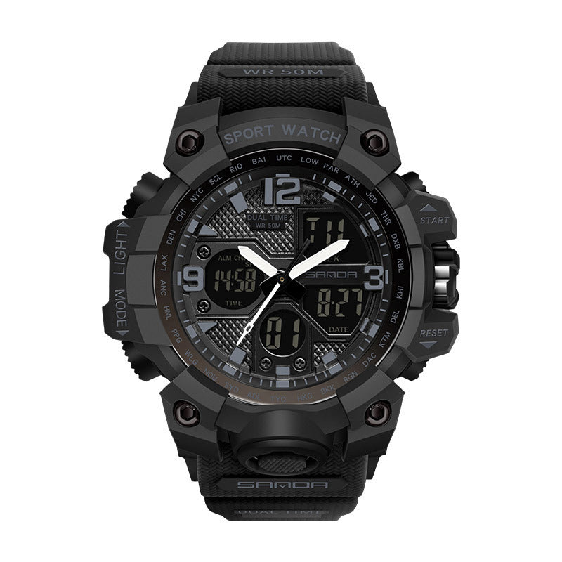New Waterproof Shock Sports Military Quartz Watch For Male Digital Wristwatch
