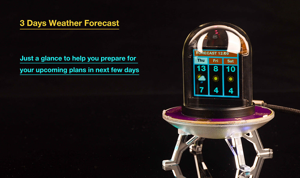 Nixie Tube Smart WiFi Cyberpunk Digital Table Clock