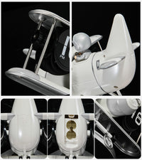 Thumbnail for Retro Airplane Style Battery Powered Silent Desk Alarm Clock