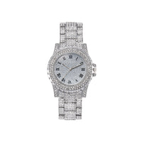 Thumbnail for Fashionable Ladies Quartz Watch Set with Diamonds Roman Dial round Versatile Watch