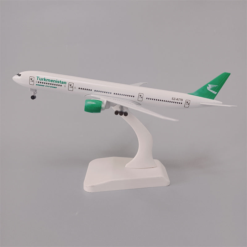 Turkmenistan Airlines Boeing 777 Airplane Model (19CM)