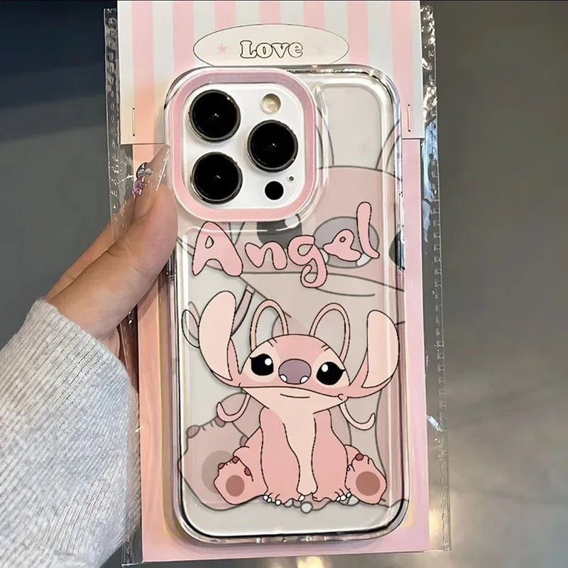 Stitch & Angel Protective iPhone Case