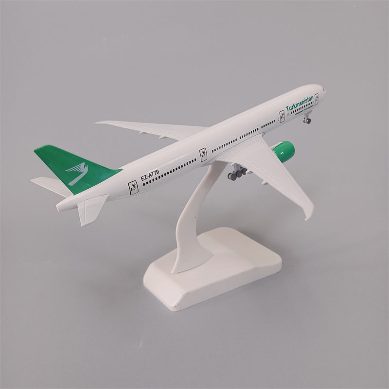 Turkmenistan Airlines Boeing 777 Airplane Model (19CM)