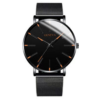 Thumbnail for Minimalist Mens Fashion Ultra Thin Watches Simple Men Business Mesh Belt Quartz Wrist Watch
