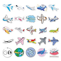 Thumbnail for 50 Pieces Cartoon Planes Stickers (Mixed)