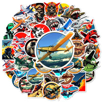 Thumbnail for 50 Pieces Fighter Military Suit B Stickers (Mixed)