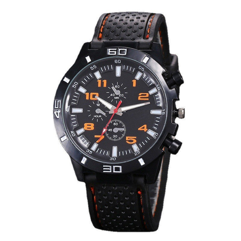 Kegllect Men Quartz Watch Silicone Strap Business Fashion Watches