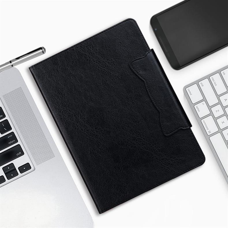 Folio Cover for iPad  with PU Leather & Soft TPU Back (Business Style)