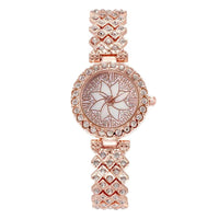 Thumbnail for Women Bracelet Watches Ladies Alloy Strap Rhinestone Quartz Wrist Watch Luxury Fashion Quartz Watch